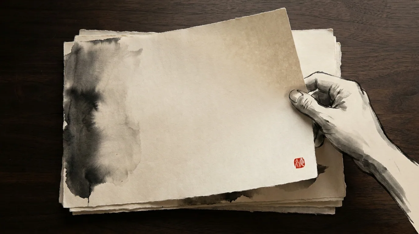積み重なった紙の請求書と朱印